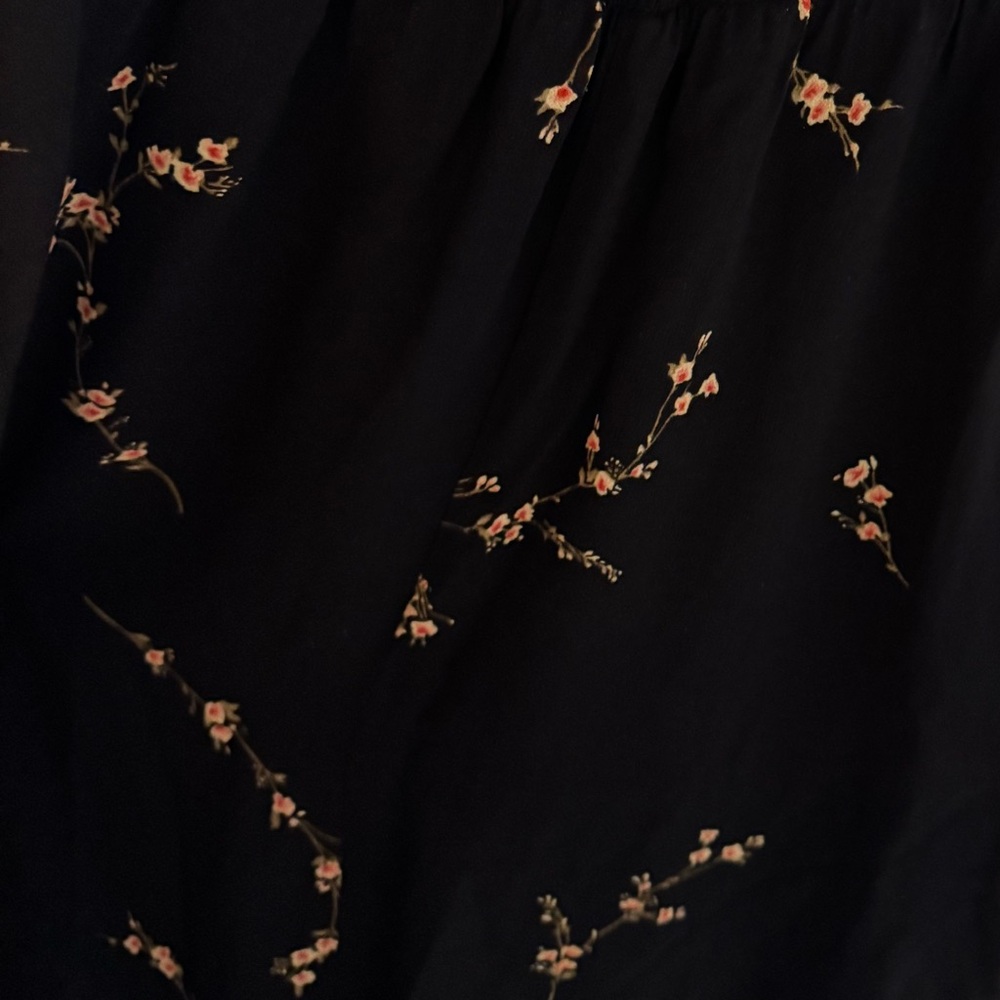 EUC Reformation Black Floral Midi Dress - Picture 5 of 6